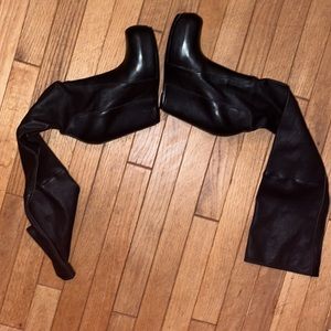 Rick Owens knee high boots